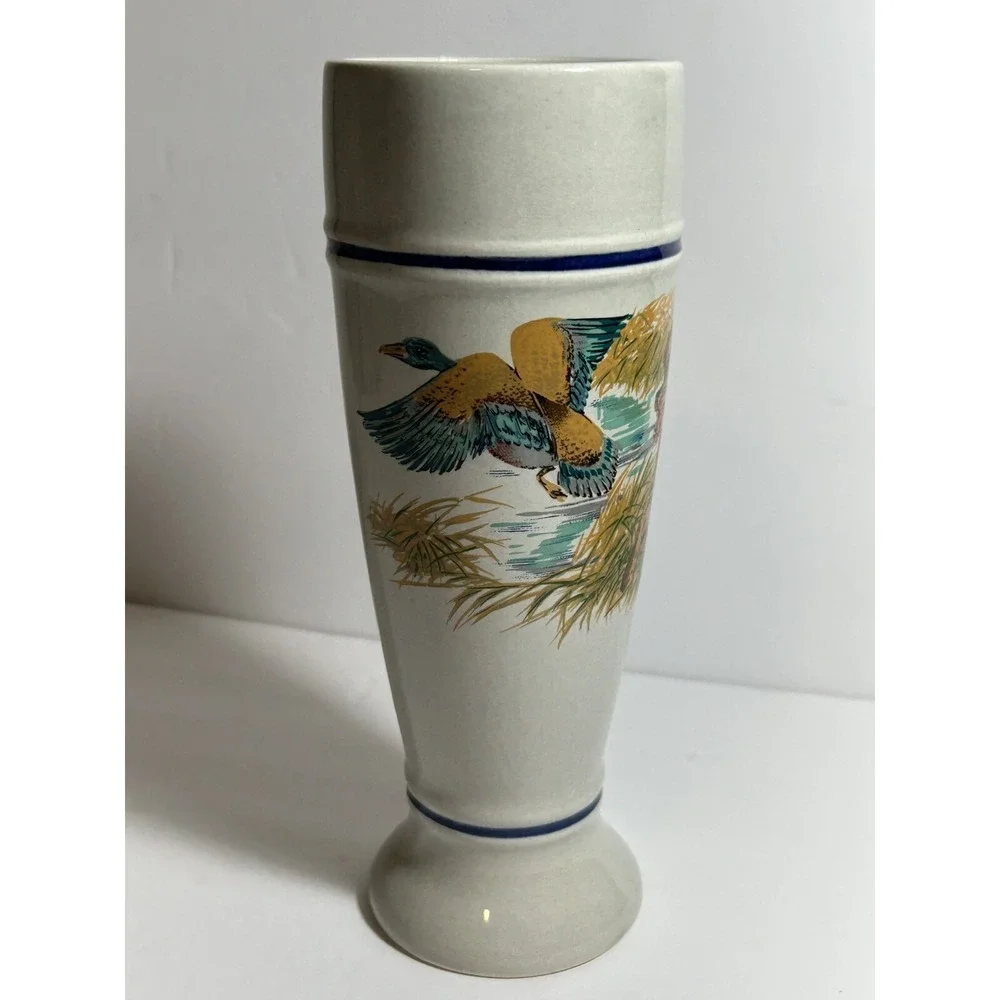 Vintage 80's Collectable German S.C. Eschenfelden Beer Stein Duck Hunting Dog‎